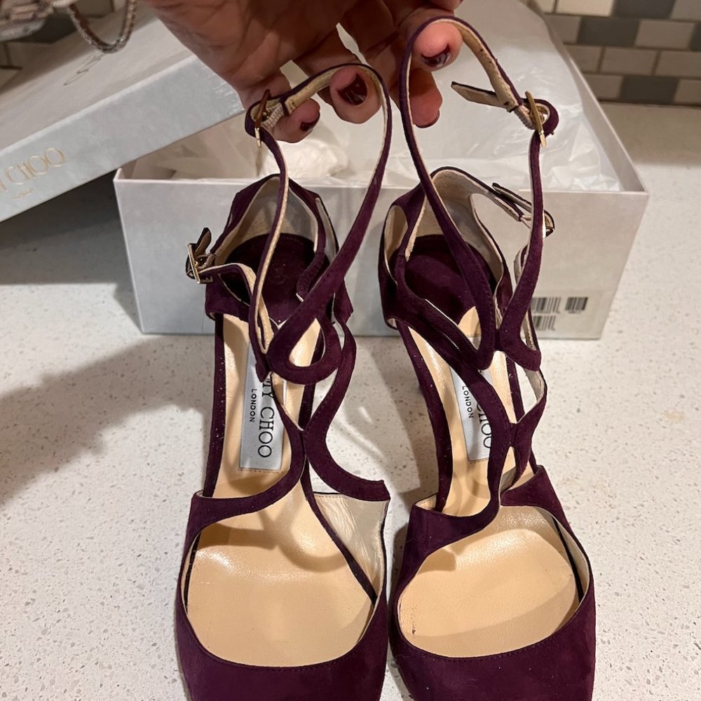 Jimmy Choo Lancer 85 8.5M w/box and dust cover